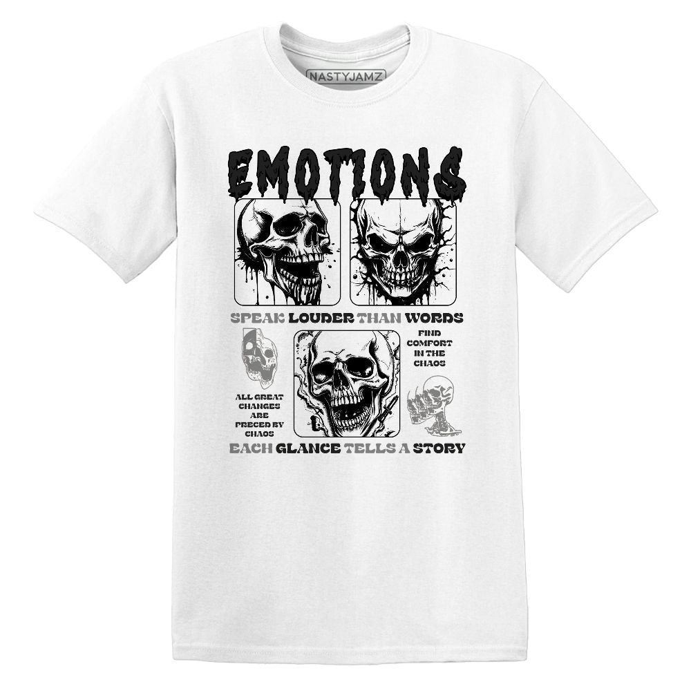 Emotions Skull.AJ 14 Black Toe.NastyJamz Website T-Shirt 2D