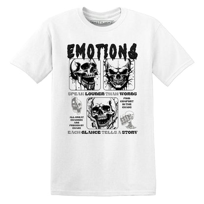 Emotions Skull.AJ 14 Black Toe.NastyJamz Website T-Shirt 2D