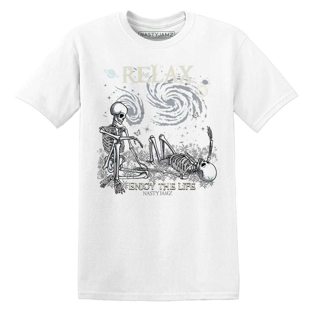 Relax.AJ 4 Pure Platinum.NastyJamz Website T-Shirt 2D