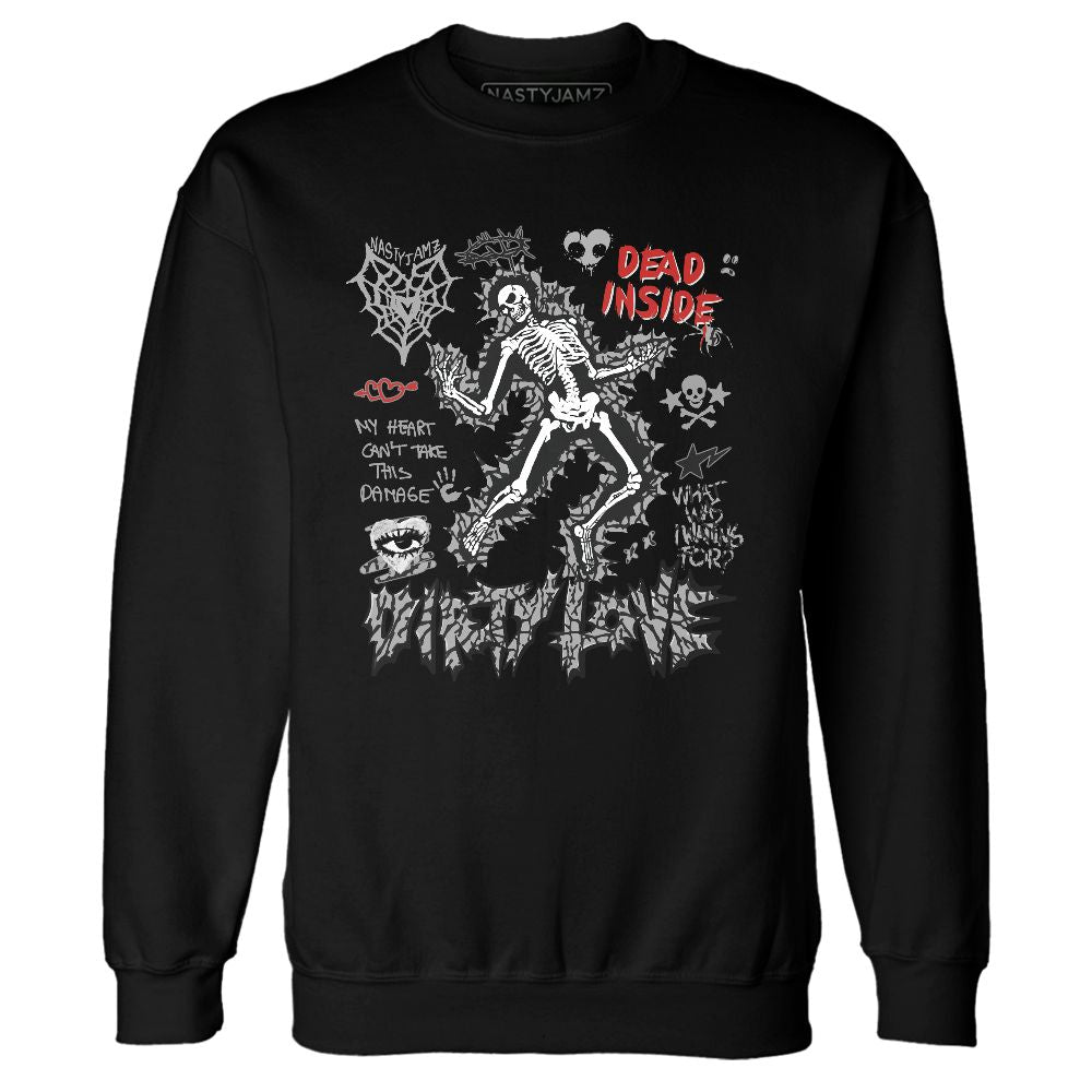 Black-Cement-3s-NastyJamz-Sweatshirt-Match-Dirty-Love-Skull