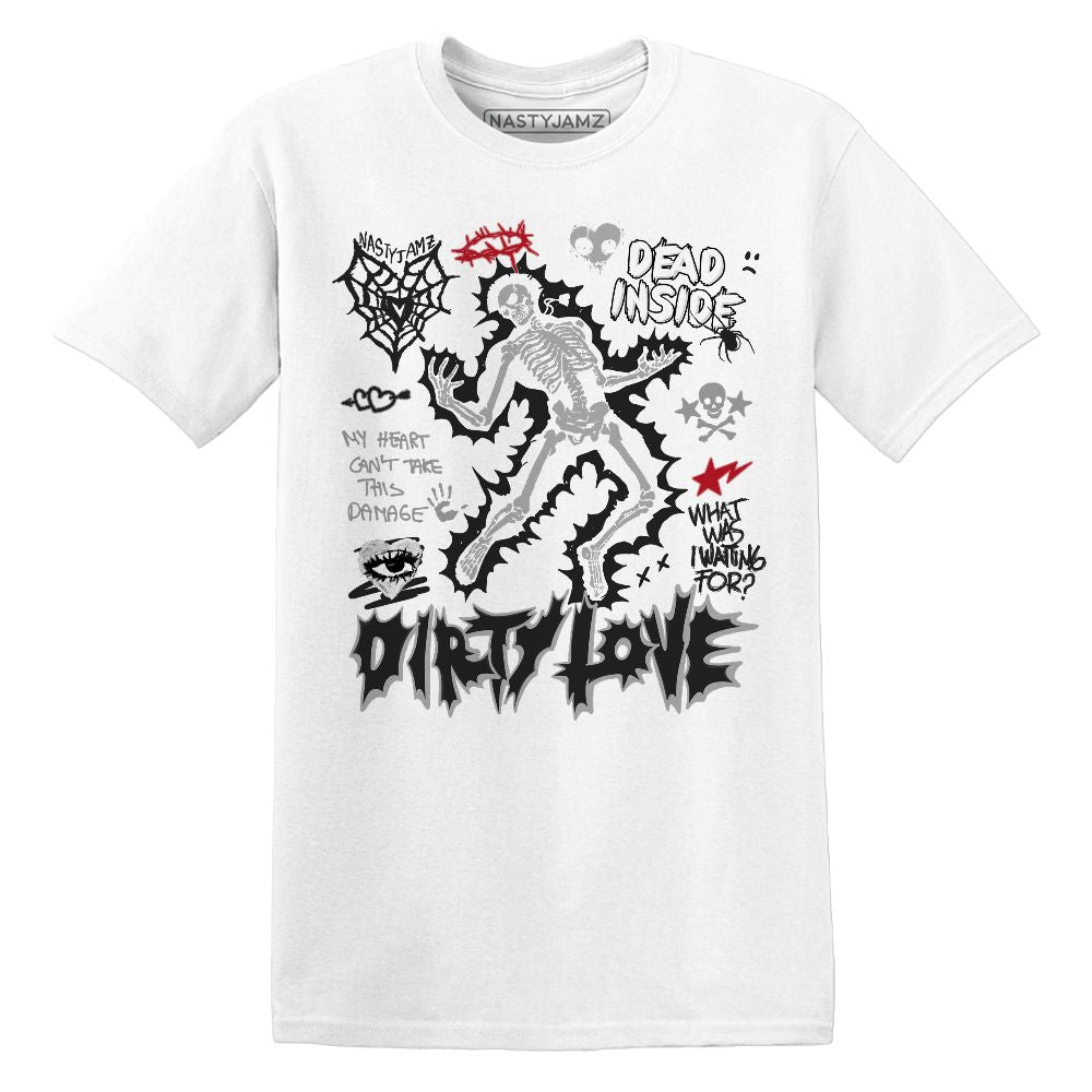 Dirty Love Skull.AJ 14 Black Toe.NastyJamz Website T-Shirt 2D