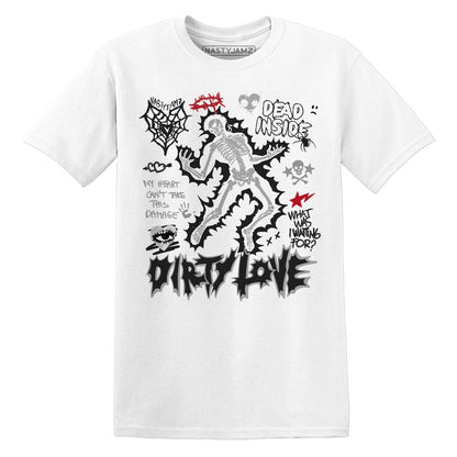 Dirty Love Skull.AJ 14 Black Toe.NastyJamz Website T-Shirt 2D