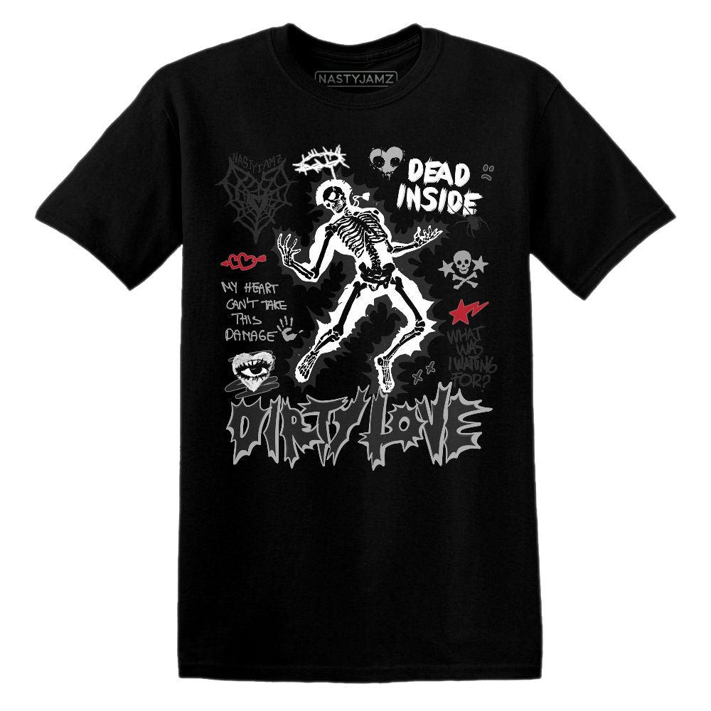 Dirty Love Skull.AJ 14 Black Toe.NastyJamz Website T-Shirt 2D