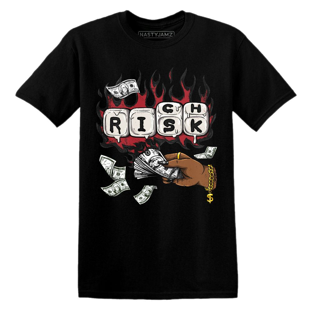 Rich Or Risk.AJ 11 Bred Velvet.NastyJamz Website T-Shirt 2D