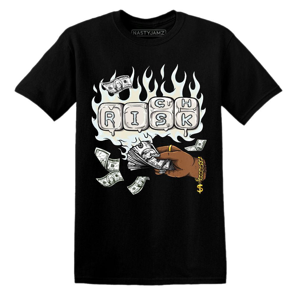 Rich Or Risk.AJ 4 Pure Platinum.NastyJamz Website T-Shirt 2D