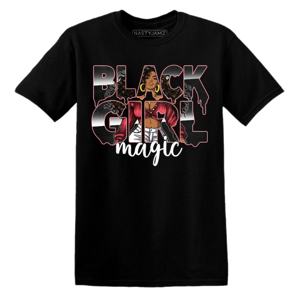 Black Girl Magic.AJ 11 Bred Velvet.NastyJamz Website T-Shirt 2D