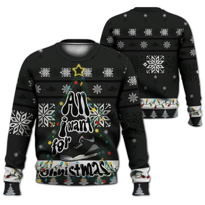 Black-Cement-3s-NastyJamz-Ugly-Sweater-Match-Xmas-All-I-Want-All-Over-Print