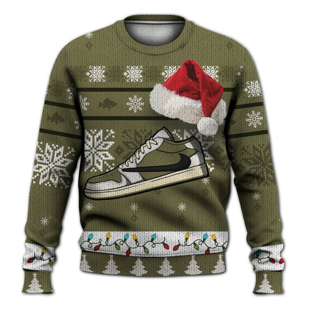 Medium-Olive-1s-NastyJamz-Ugly-Sweater-Match-Xmas-Sneaker-All-Over-Print