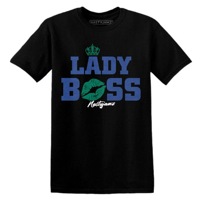 Dunk-Royal-Malachite-NastyJamz-T-Shirt-Match-Lady-Boss