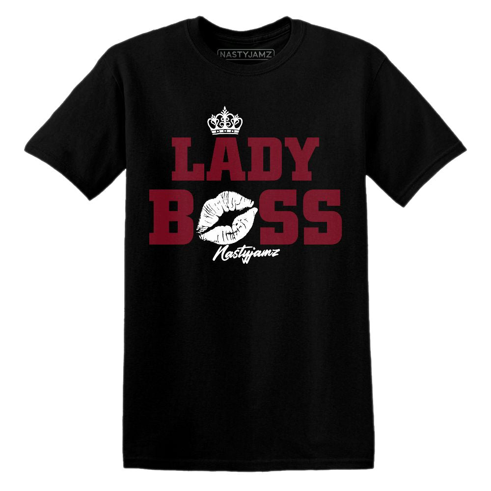 High-White-Team-Red-1s-NastyJamz-T-Shirt-Match-Lady-Boss
