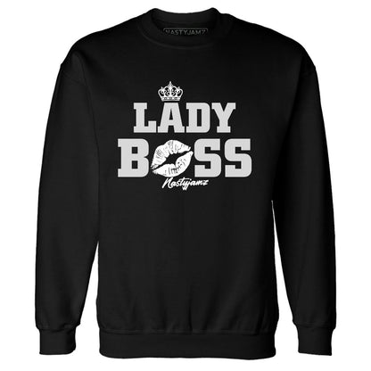 White-Thunder-4s-NastyJamz-Sweatshirt-Match-Lady-Boss
