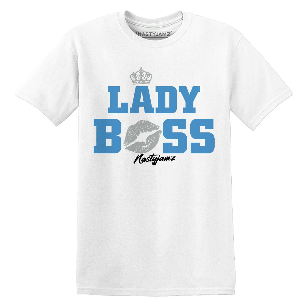 Univercitii-Carolina-Blue-17s-NastyJamz-T-Shirt-Match-Lady-Boss