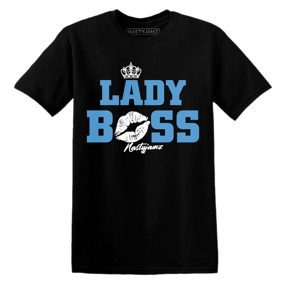 Univercitii-Carolina-Blue-17s-NastyJamz-T-Shirt-Match-Lady-Boss