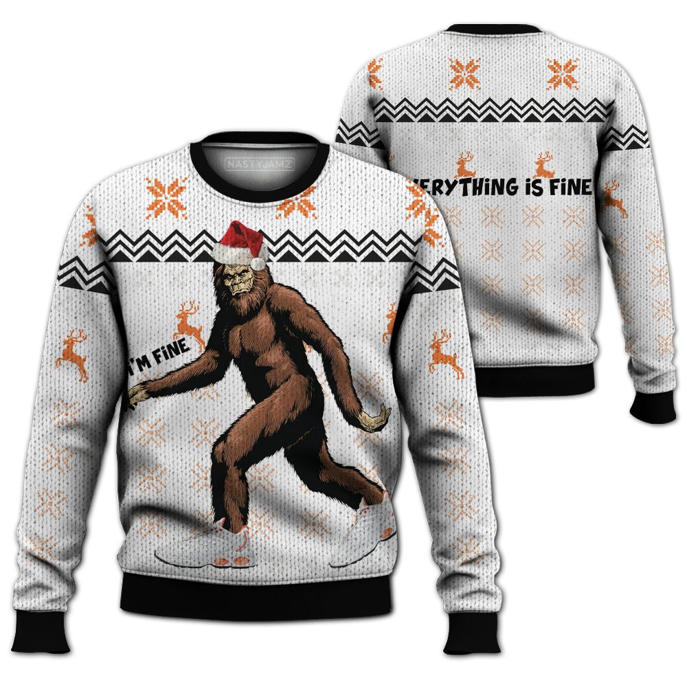 AM-TW-White-Orange-NastyJamz-Ugly-Sweater-Match-Xmas-Im-Fine-All-Over-Print