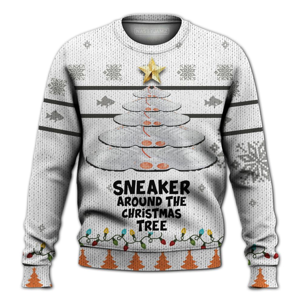 AM-TW-White-Orange-NastyJamz-Ugly-Sweater-Match-Xmas-Sneaker-Around-All-Over-Print