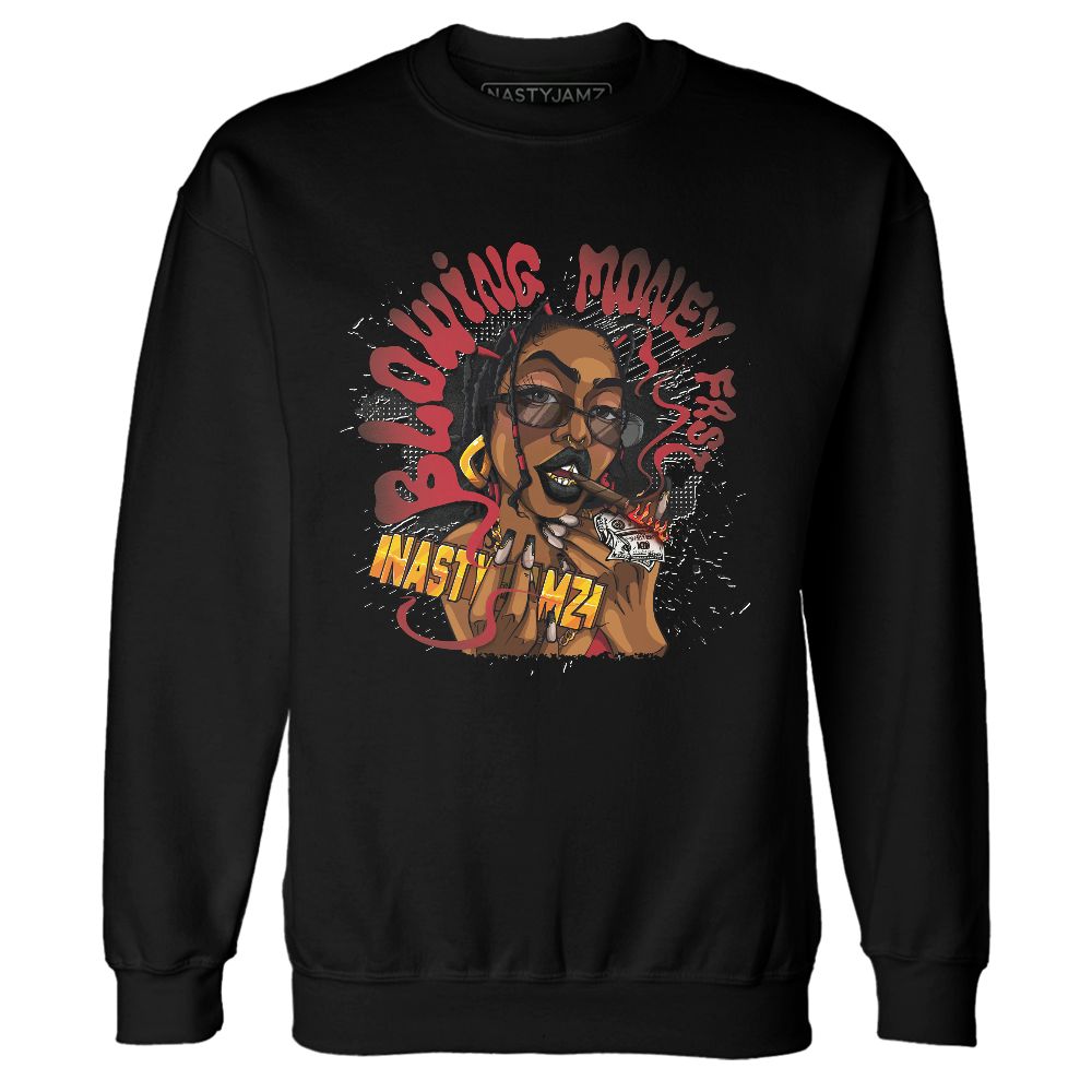 Bred-Velvet-11s-NastyJamz-Sweatshirt-Match-Blowing-Money-Fast-Girl