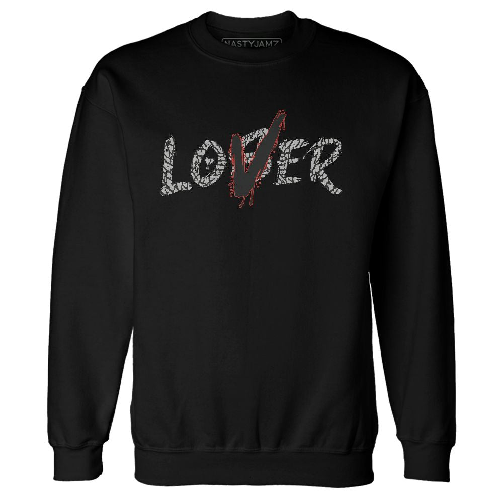 Black-Cement-3s-NastyJamz-Sweatshirt-Match-Loser-Lover