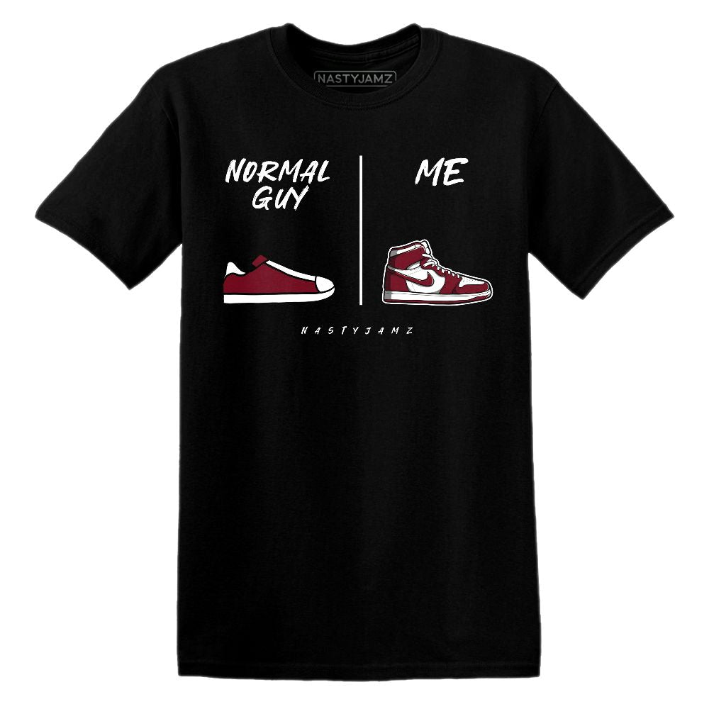 White-Team-Red-1s-NastyJamz-T-Shirt-Match-Normal-Guy-Shoe