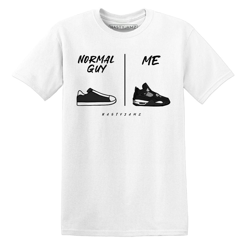 White-Thunder-4s-NastyJamz-T-Shirt-Match-Normal-Guy-Shoe