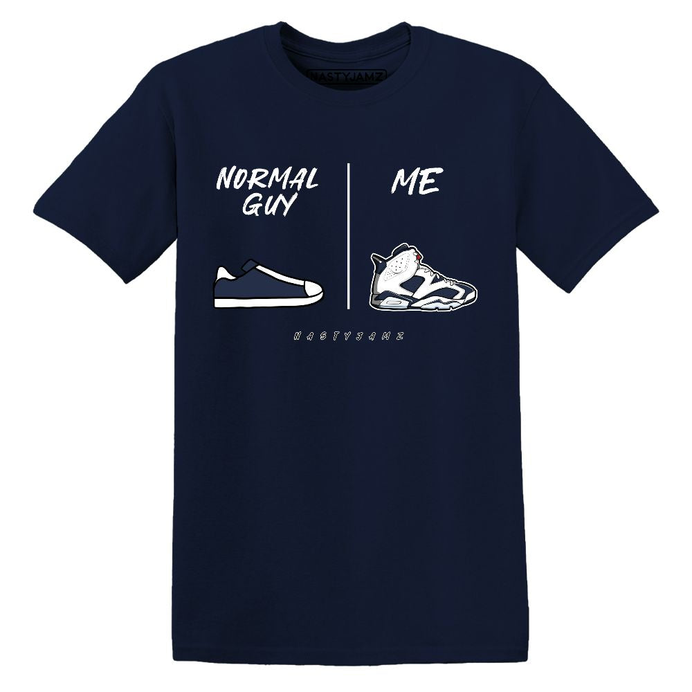 White-Navy-6s-NastyJamz-Premium-T-Shirt-Match-Normal-Guy-Shoe