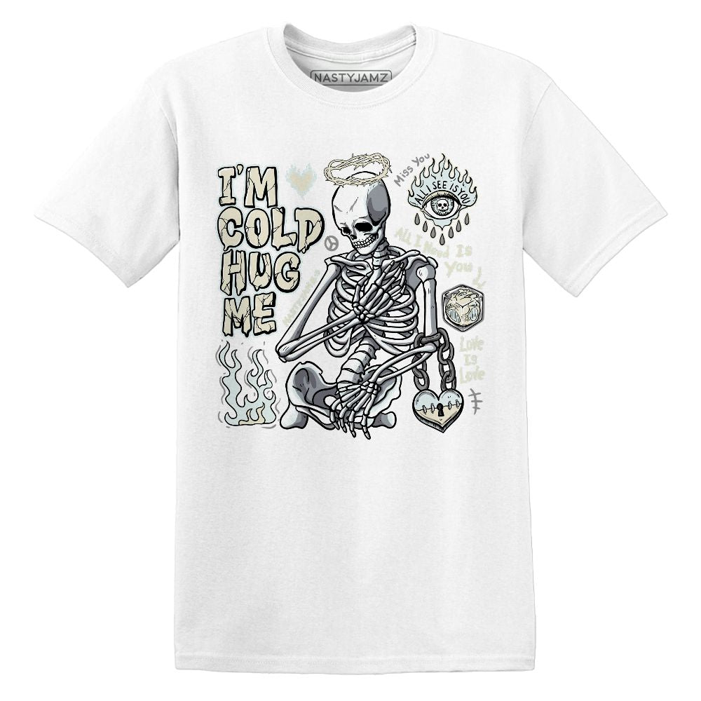 Im Cold Hug Me.AJ 4 Pure Platinum.NastyJamz Website T-Shirt 2D