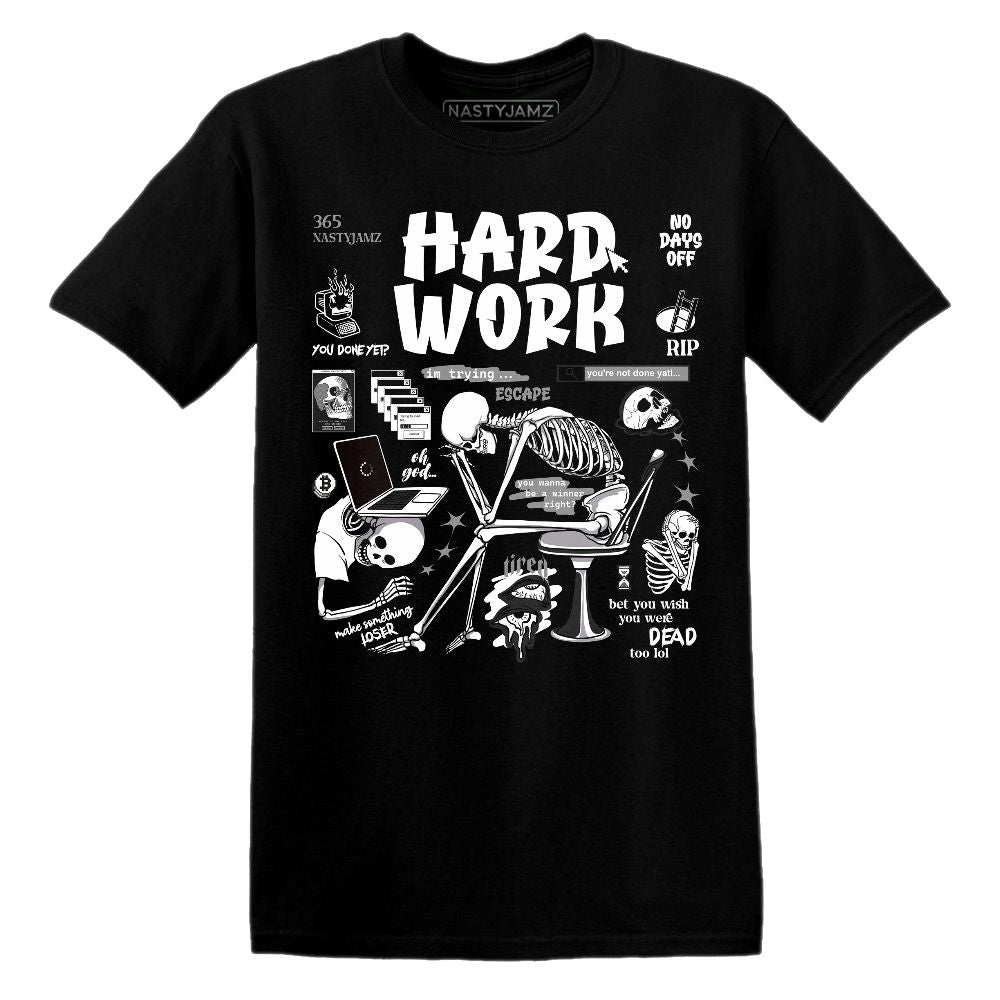 Hard Work.AJ 14 Black Toe.NastyJamz Website T-Shirt 2D