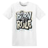 Born To Rule.AJ 4 Pure Platinum.NastyJamz Website T-Shirt 2D