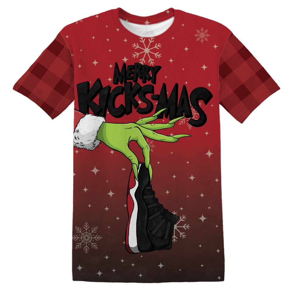 Bred-Velvet-11s-NastyJamz-T-Shirt-Match-Merry-Kicksmas-3D