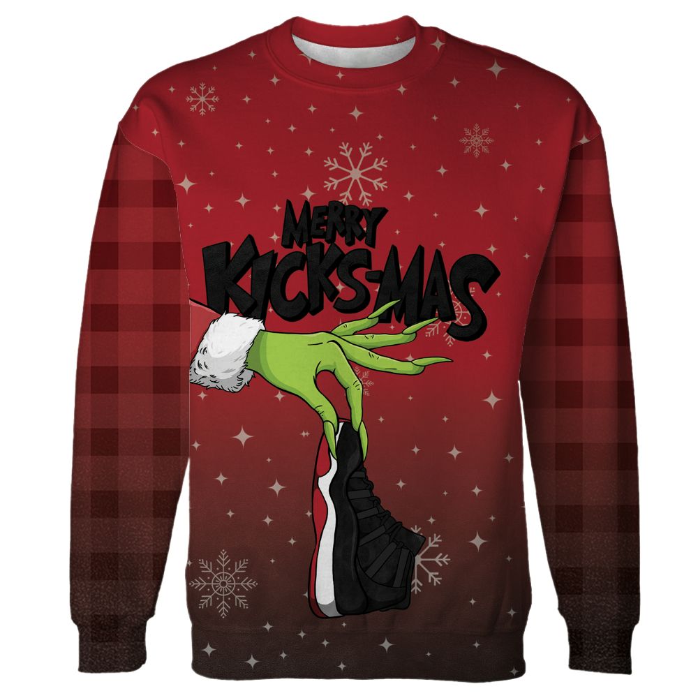 Bred-Velvet-11s-NastyJamz-Sweatshirt-Match-Merry-Kicksmas-3D