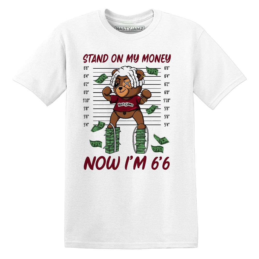 White-Team-Red-1s-NastyJamz-T-Shirt-Match-BER-Stand-On-Money