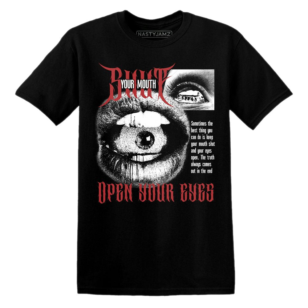 Black-Toe-Reimagined-1s-NastyJamz-T-Shirt-Match-Shut-Your-Mouth