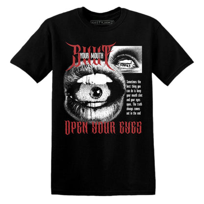 Black-Toe-Reimagined-1s-NastyJamz-T-Shirt-Match-Shut-Your-Mouth
