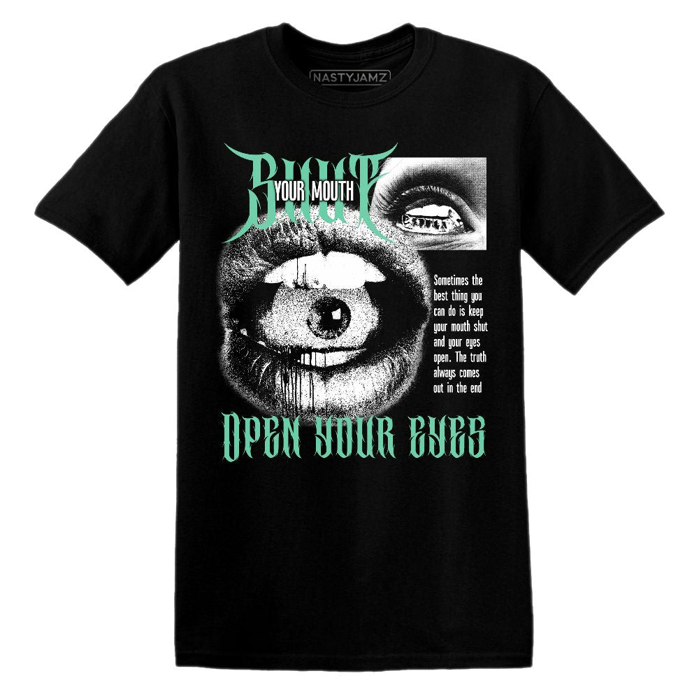 Green-Glow-1s-NastyJamz-T-Shirt-Match-Shut-Your-Mouth