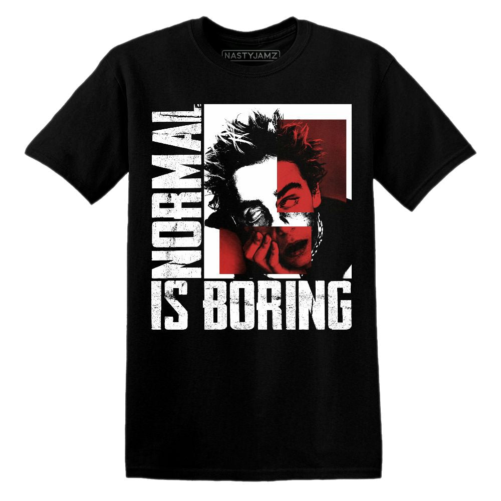 Normal Is Boring.AJ 3 Black Cement.NastyJamz Website T-Shirt 2D