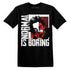 Normal Is Boring.AJ 3 Black Cement.NastyJamz Website T-Shirt 2D