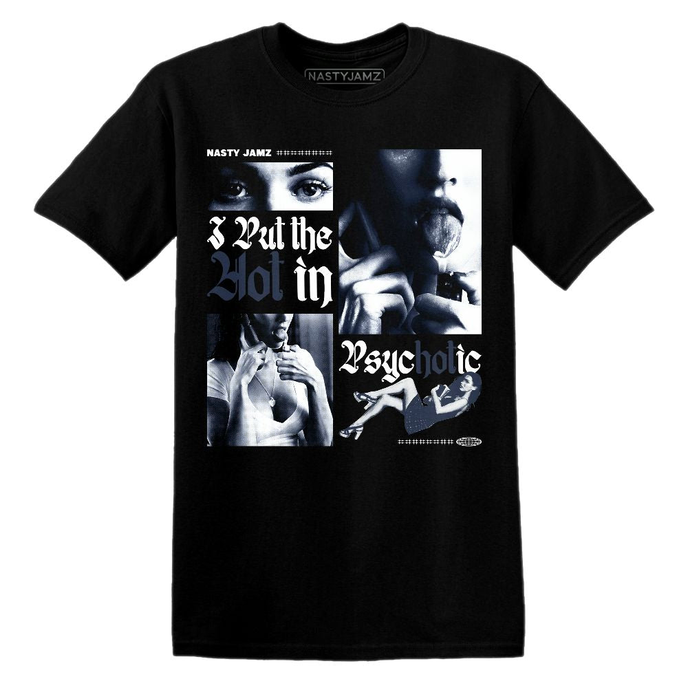 White-Navy-6s-NastyJamz-T-Shirt-Match-Hot-In-Psychotic