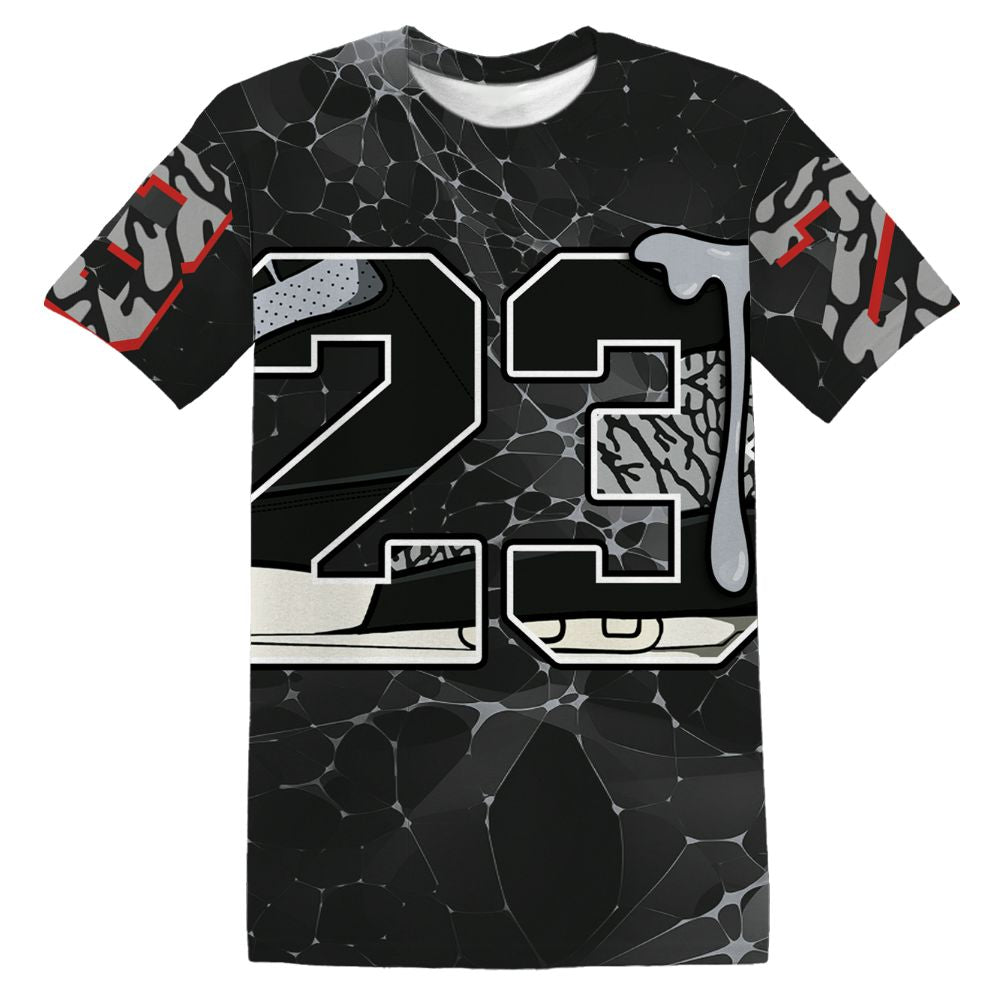 Black-Cement-3s-NastyJamz-T-Shirt-Match-23-Sneaker-All-Over-Print