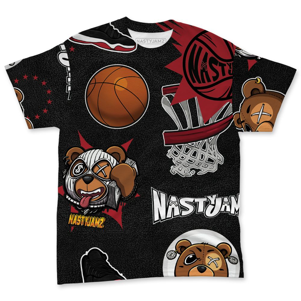Bred-Velvet-11s-NastyJamz-T-Shirt-Match-BER-Icon-Wallpapers-All-Over-Print