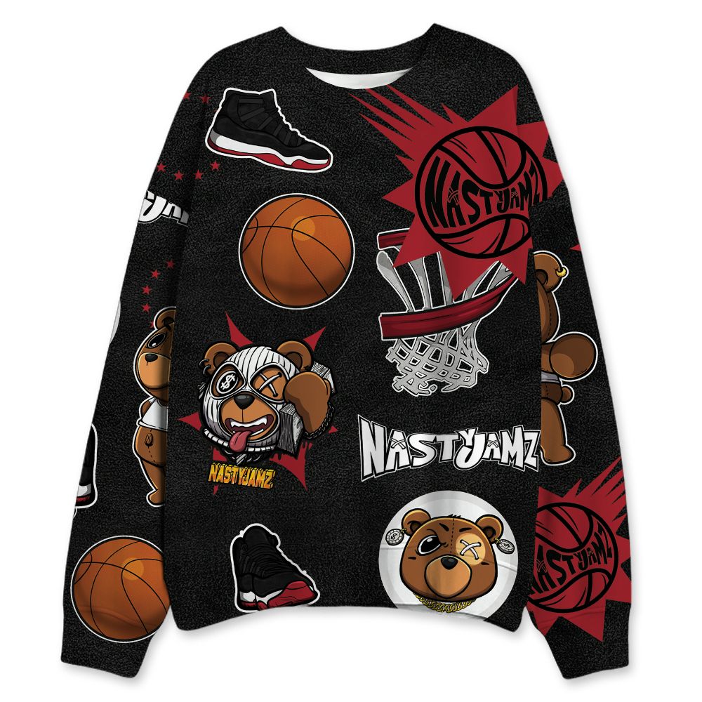 Bred-Velvet-11s-NastyJamz-Sweatshirt-Match-BER-Icon-Wallpapers-All-Over-Print