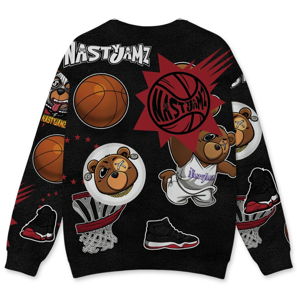 Bred-Velvet-11s-NastyJamz-Sweatshirt-Match-BER-Icon-Wallpapers-All-Over-Print