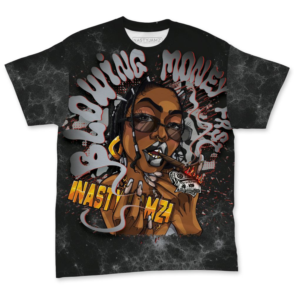 Black-Cement-3s-NastyJamz-T-Shirt-Match-Blowing-Money-Fast-Girl-All-Over-Print