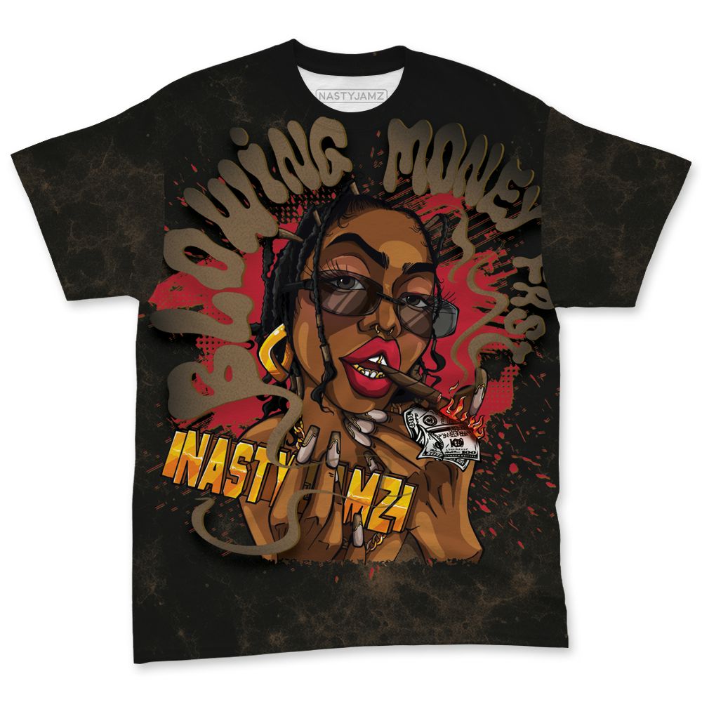 Olive-9s-NastyJamz-T-Shirt-Match-Blowing-Money-Fast-Girl-All-Over-Print