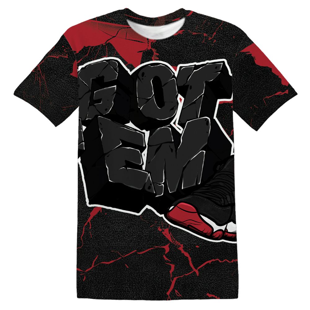 Bred-Velvet-11s-NastyJamz-T-Shirt-Match-Got-Em-All-Over-Print