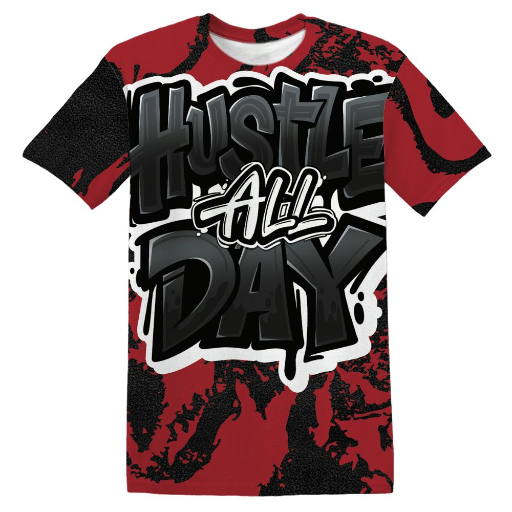 Bred-Velvet-11s-NastyJamz-T-Shirt-Match-Hustle-All-Day-All-Over-Print