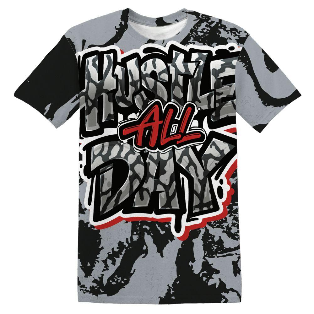 Black-Cement-3s-NastyJamz-T-Shirt-Match-Hustle-All-Day-All-Over-Print