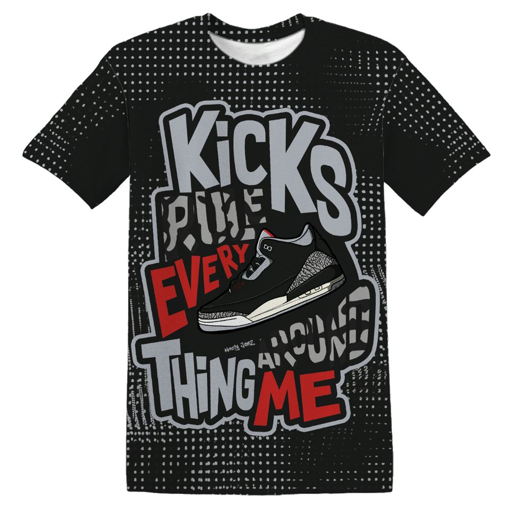 Black-Cement-3s-NastyJamz-T-Shirt-Match-Kicks-Rule-All-Over-Print