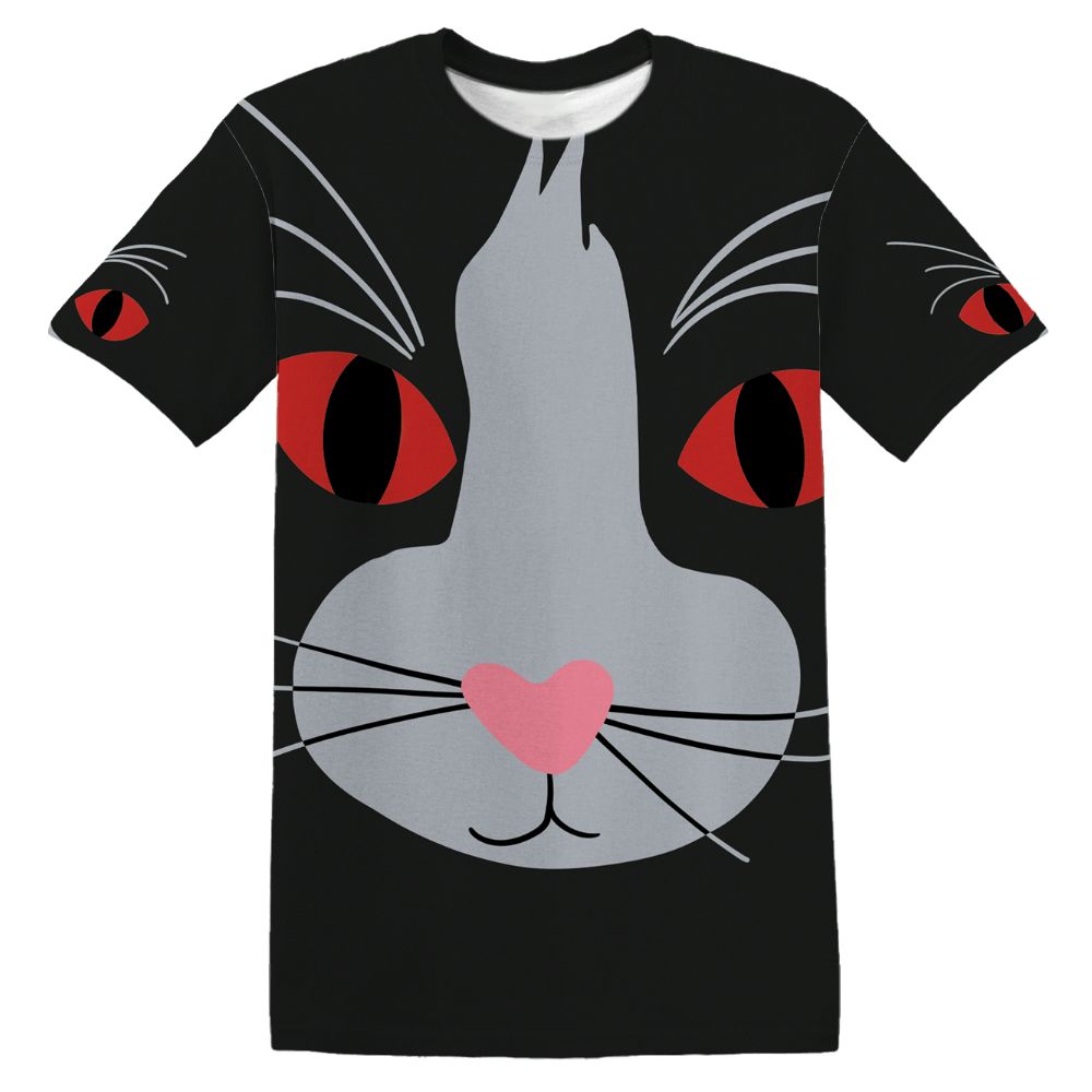Black-Cement-3s-NastyJamz-T-Shirt-Match-Meow-All-Over-Print