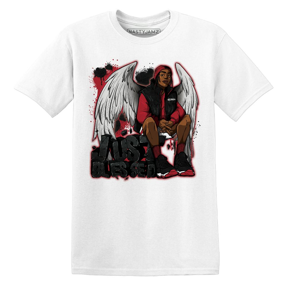 Bred-Velvet-11s-NastyJamz-T-Shirt-Match-Just-Blessed