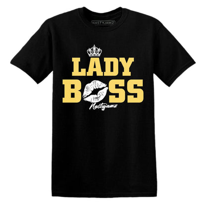 PT-Metallic-Gold-White-12s-NastyJamz-Premium-T-Shirt-Match-Lady-Boss