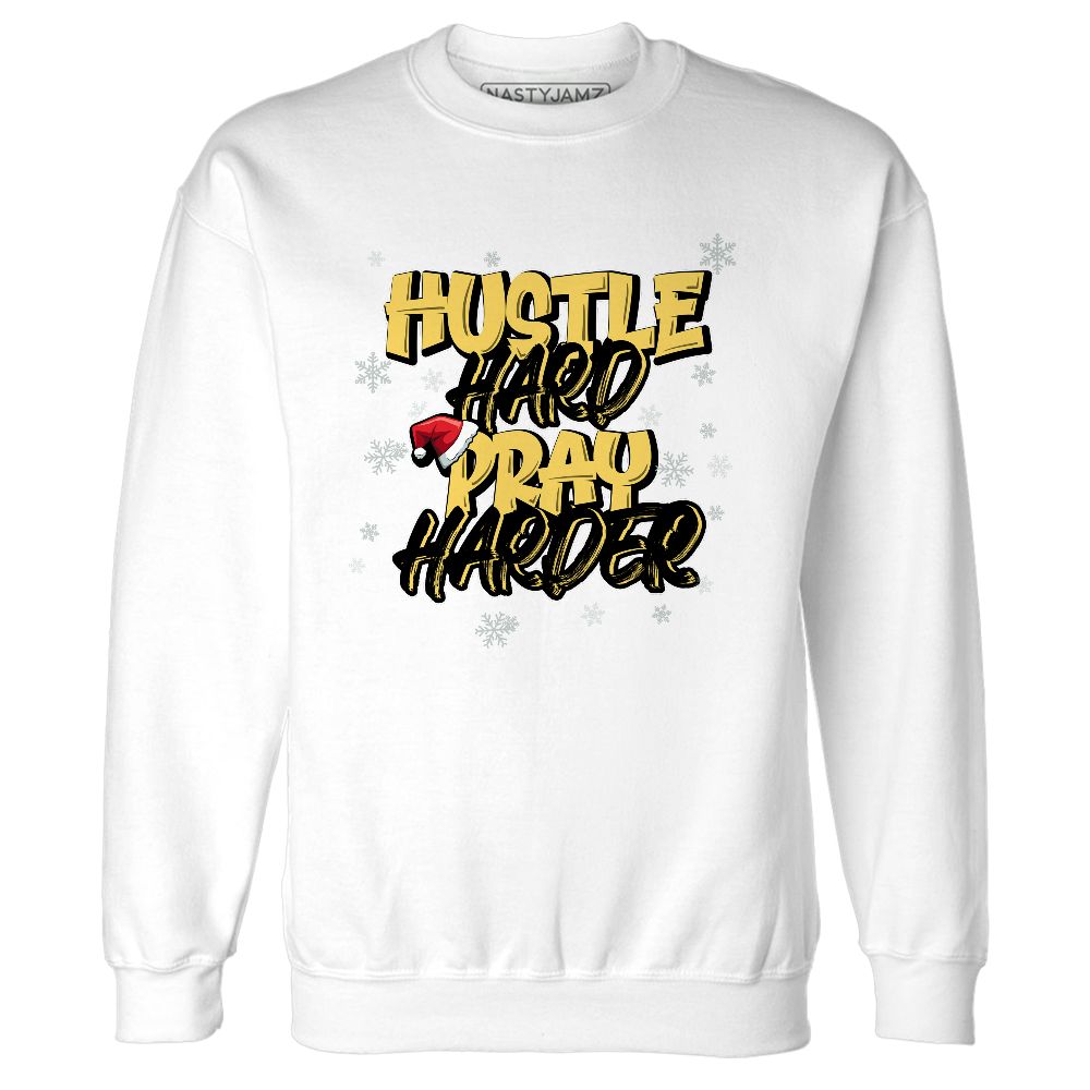 PT-Metallic-Gold-White-12s-NastyJamz-Sweatshirt-Match-Pray-Harder